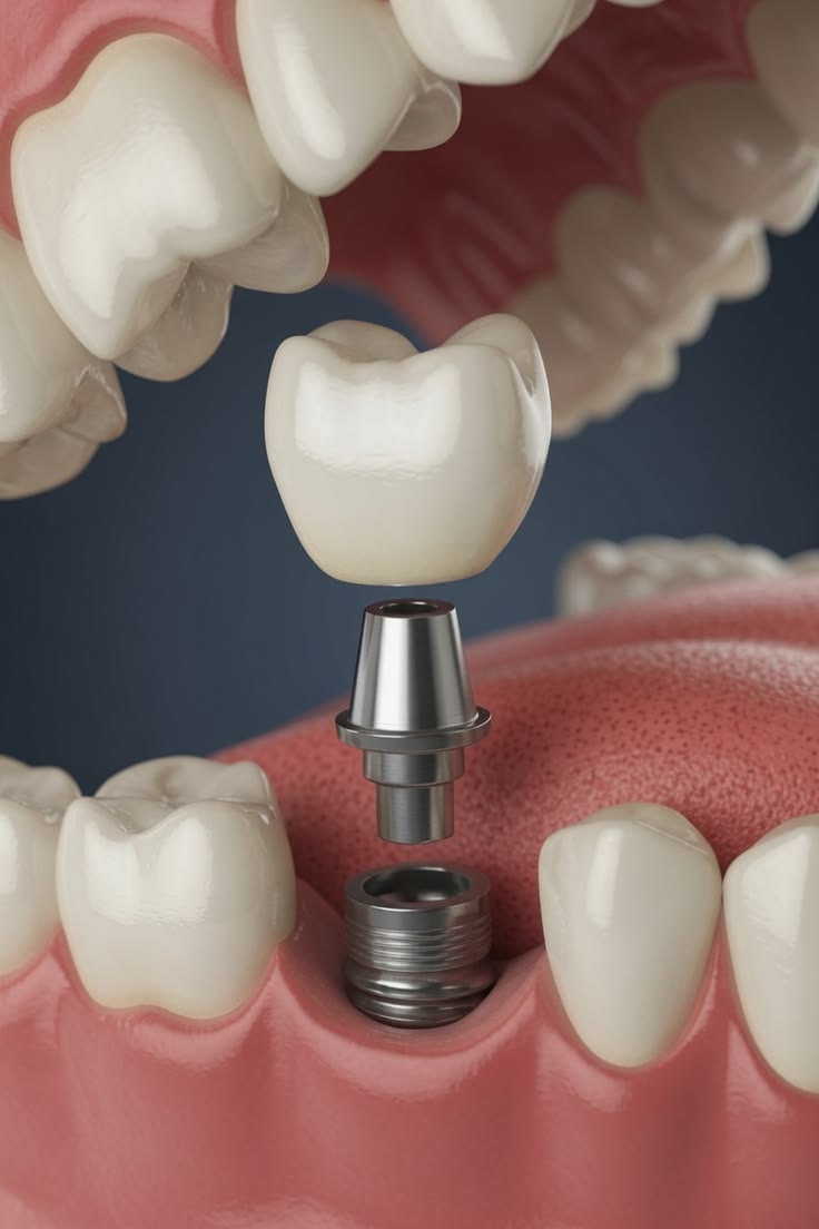 CNC Titanium Custom Abutment — product shot